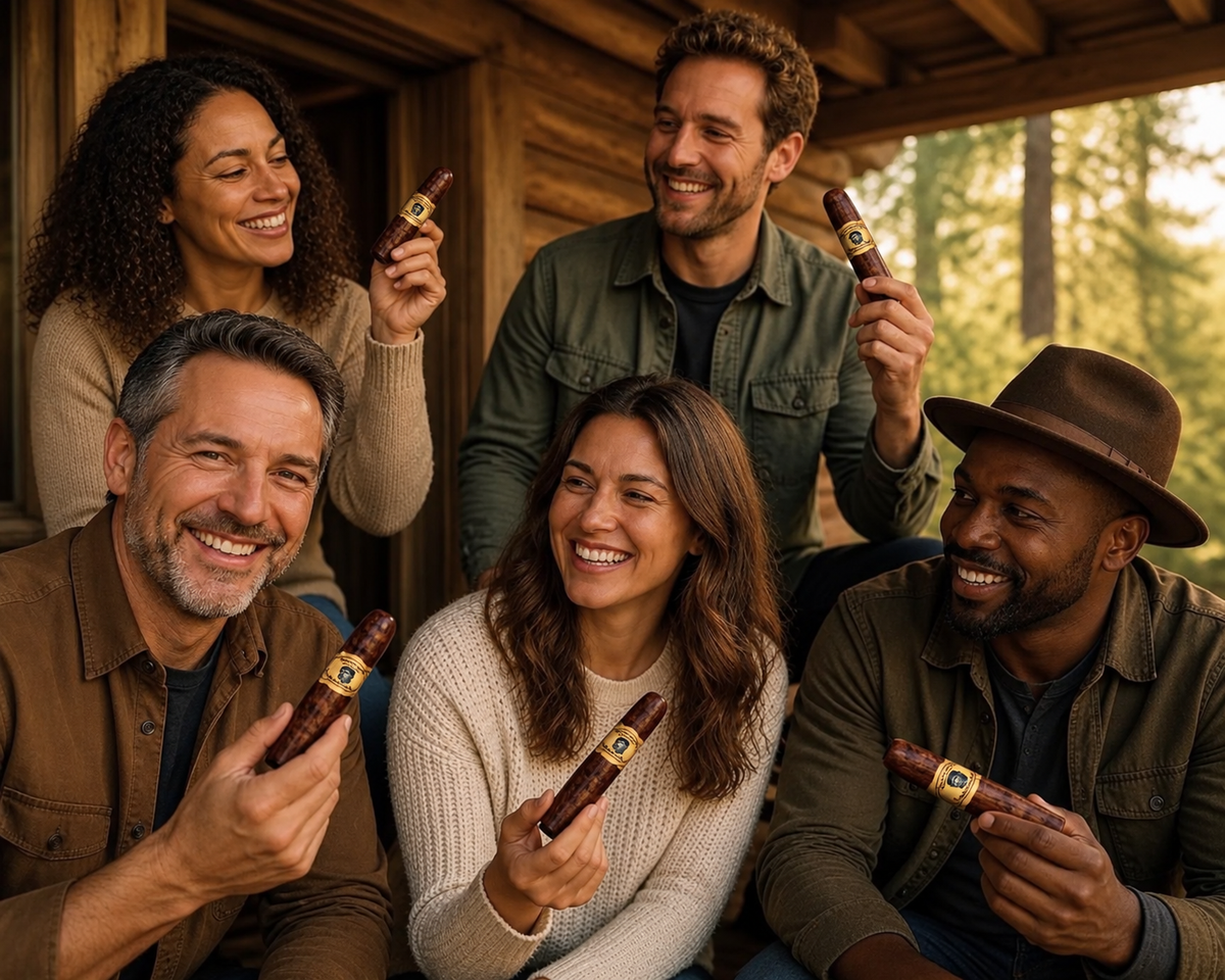 Original Wooden Cigar Pipe™ – Small Bowl, Smooth Draw, Portable & Easy to Clean – Gift-Ready