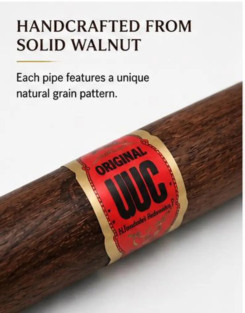 Original Wooden Cigar Pipe™ – Small Bowl, Smooth Draw, Portable & Easy to Clean – Gift-Ready